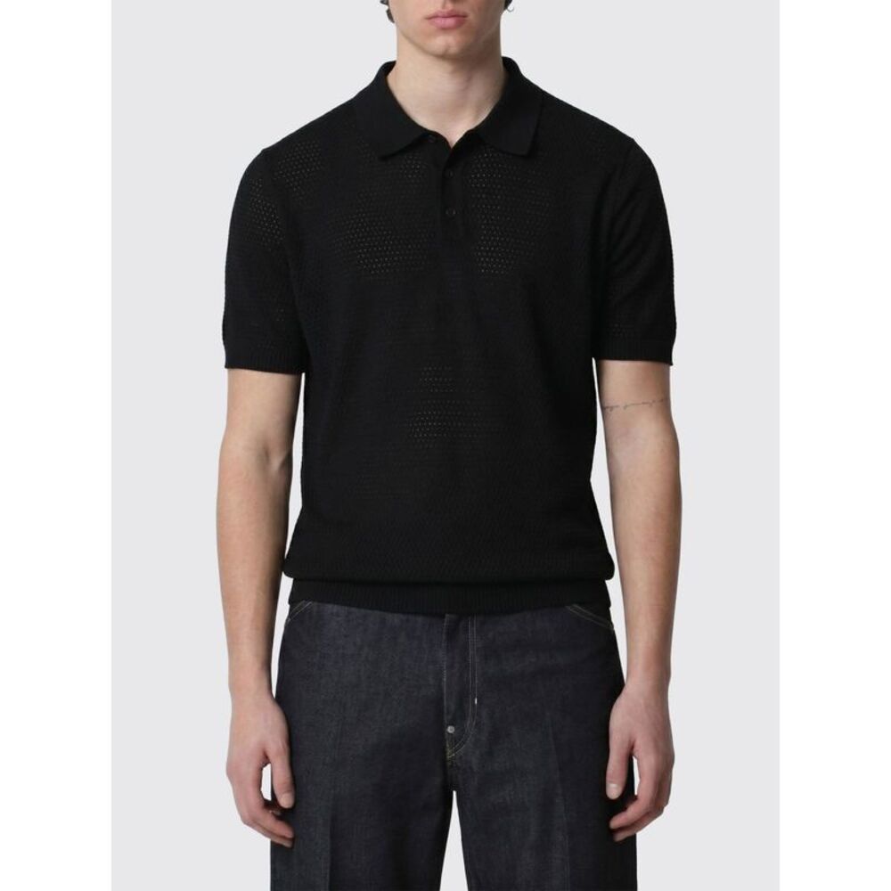 Roberto Collina Polo Shirt Men Black